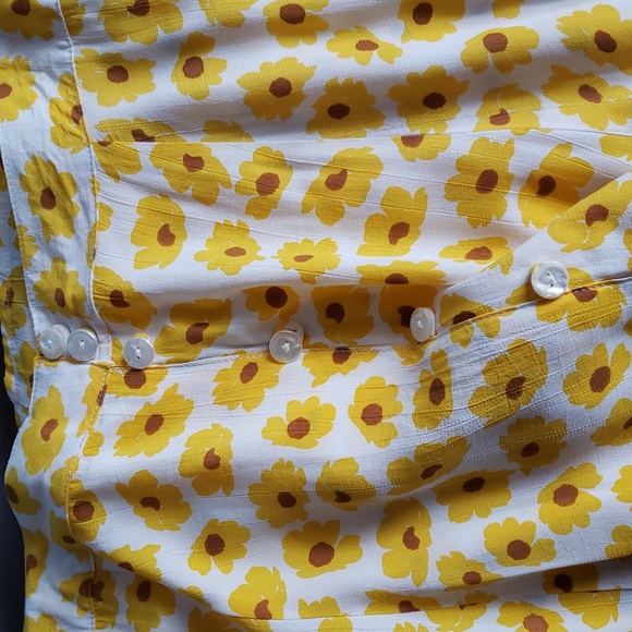 FAITHFULL THE BRAND MARIGOLD PRINT MIDI SKIRT, SIZE, US L - Picture 9 of 14